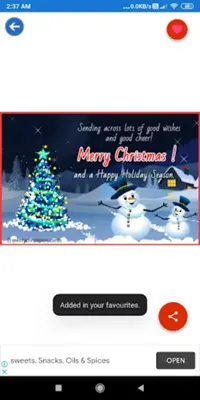 Merry ChristmasGreetings, GIF android App screenshot 2