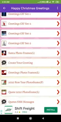 Merry ChristmasGreetings, GIF android App screenshot 4